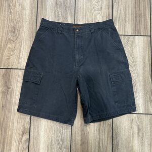 North River Mens Cargo Shorts 36 Navy Blue 100% Cotton Outdoors Fisherman